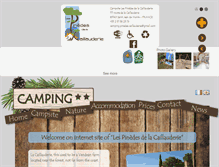 Tablet Screenshot of camping-pinedes-caillauderie.com